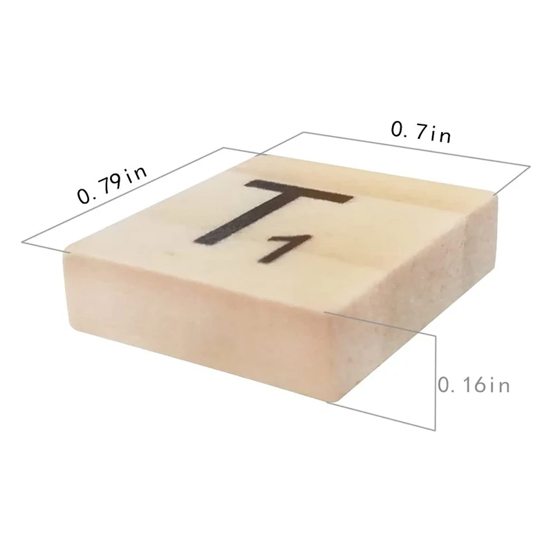 Education Wooden Letter Children Study Toys Square wood chip letters