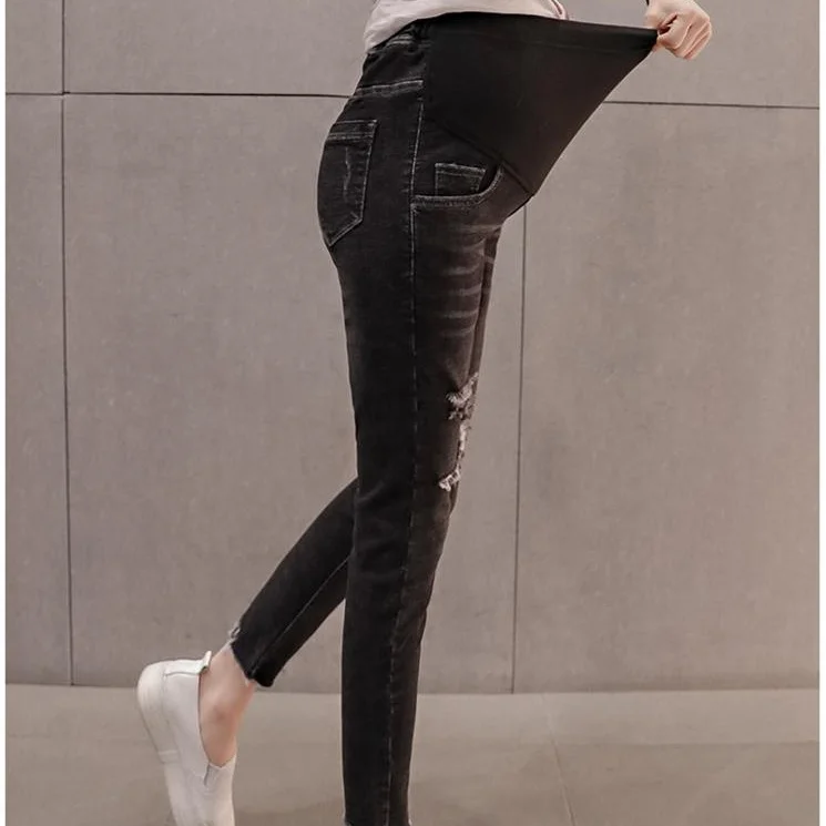 
2019 new pregnant women stomach lift pencil pants 