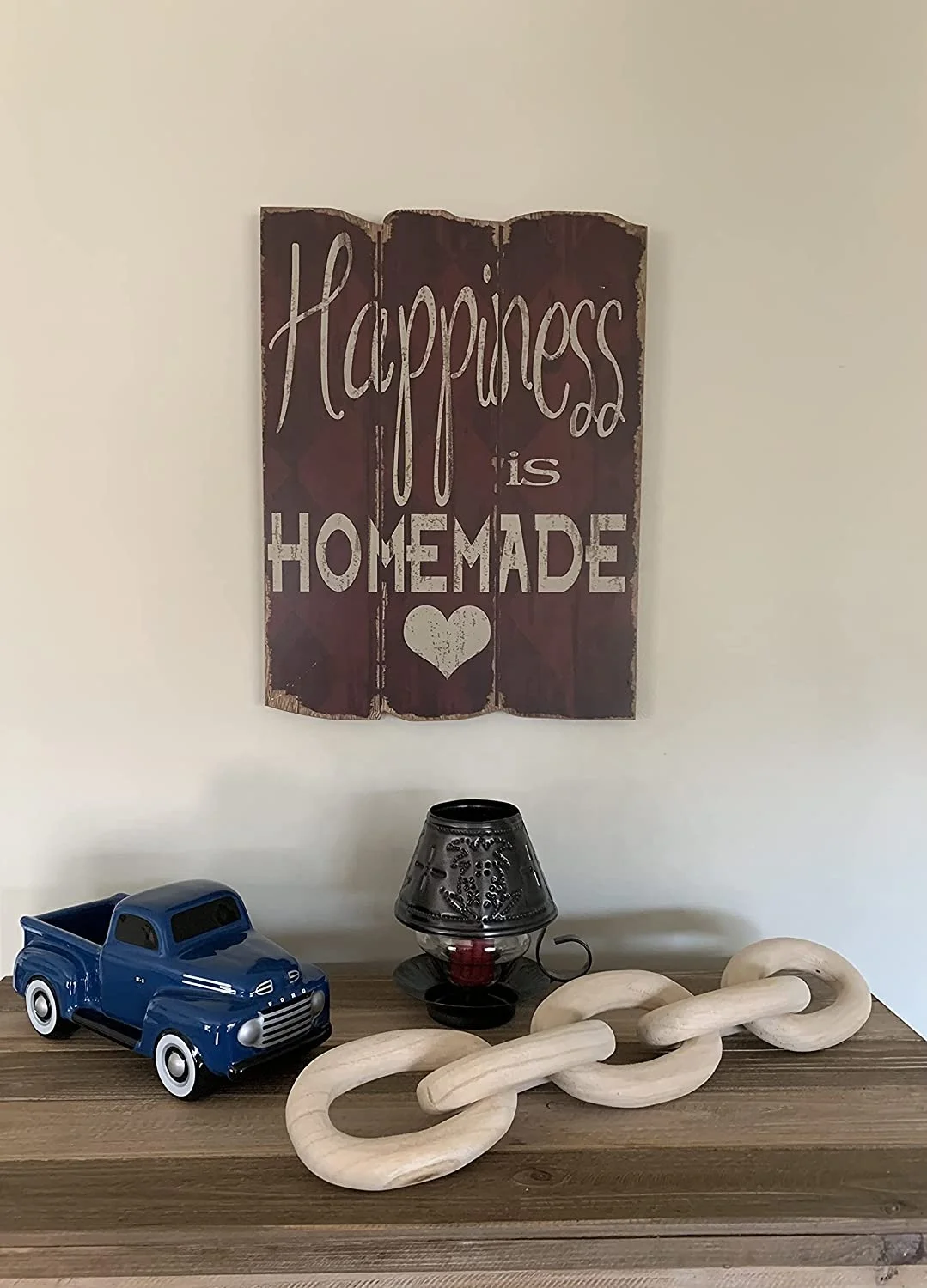 Wood Chain Link Wood Mantle Decor 5 Wood Chain Links Rustic Modern Home Decor  Natural Wood Decor, Entryway Decorations, Modern Decor