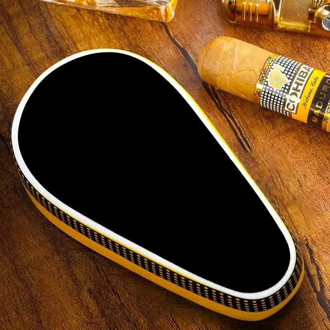 roygra Cigar Ashtray with Cigar Cutter Set