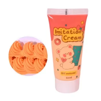 3D Сделай Сам 50 мл ПВХ ювелирные изделия искусственный крем жевательная резинка и бумага креативная паста игрушка взбитые сливки для детей настраиваемый дизайн клей крема