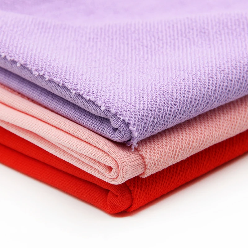 Weft Knit Sweatshirt Fabric 270 GSM Medium Weight French Terry