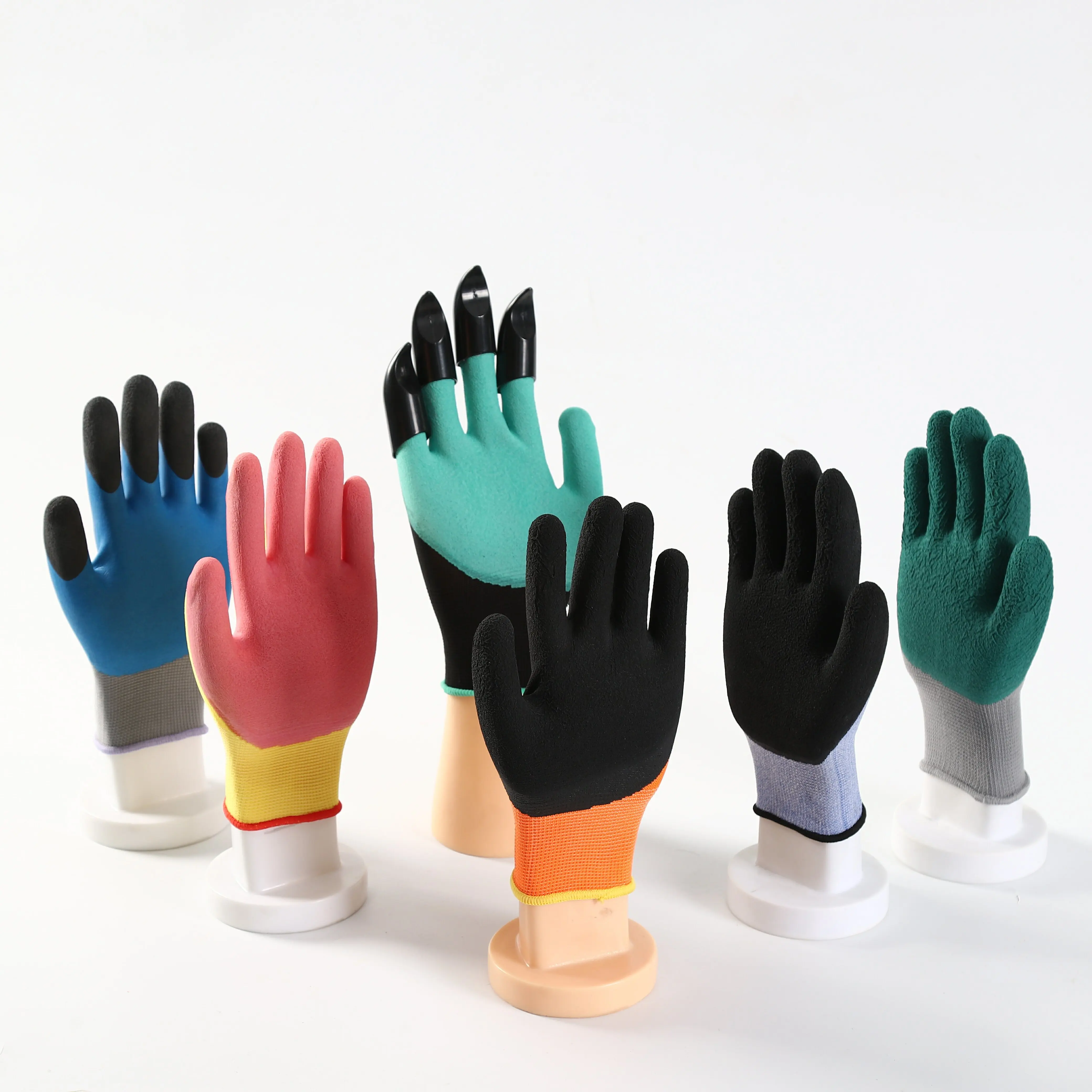 2024 Hot Sale Anti-impact Safety Glove Labor Protection Industrial Construction Foam Latex Coated Palm Glove for Construction