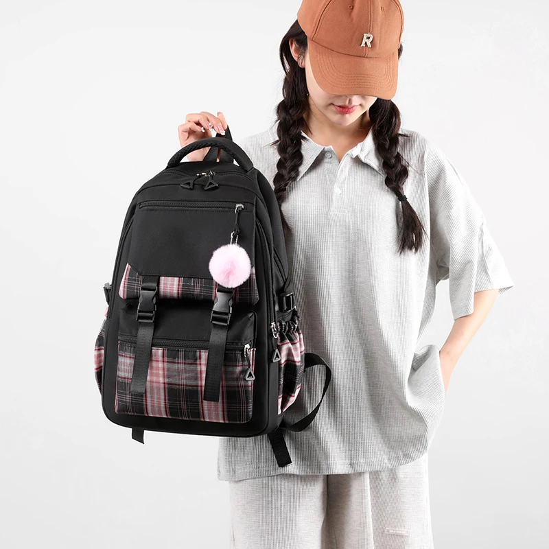 Customized aesthetic backpack and lunchbox set backpack good quality set