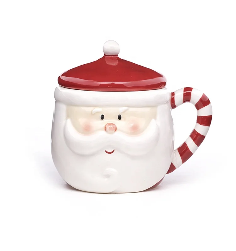 Custom 3D Ceramic Christmas mug, Mrs Santa Claus coffee Mugs as gift