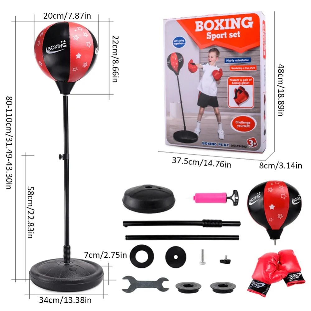 CHRT Black Red 2 Different Grade Boxing Reflex Fight Ball Boxing Training Speed Balls gym equipment