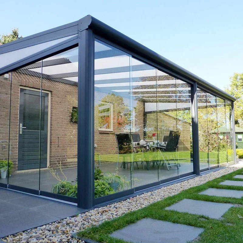 China quality supplier Winter Garden room Free Standing glass Thermal Break Modern interior decorative sun room