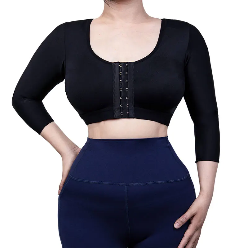 Sleeve Upper Arm Compression Shaper Slimming Shapewear Back Support Posture Corrector Top For Women