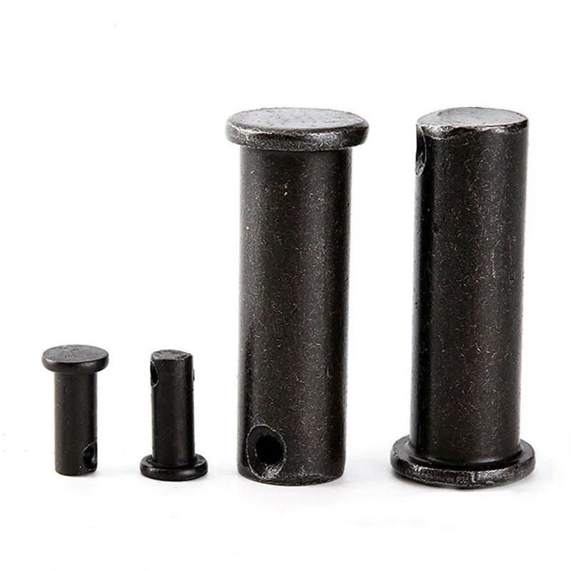high quality and factory price flat head carbon steel galvanized hole shaft pin and Straight pin