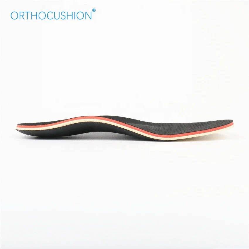 ORTHOCUSHION P15L  poron high arch support moldable hard plastic insoles orthotics