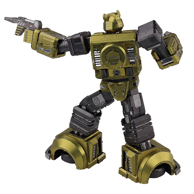 Transformers G1 Bumblebe  Deformation Robot 3D Metal Puzzle Model Laser Cut Toy in Children Gifts