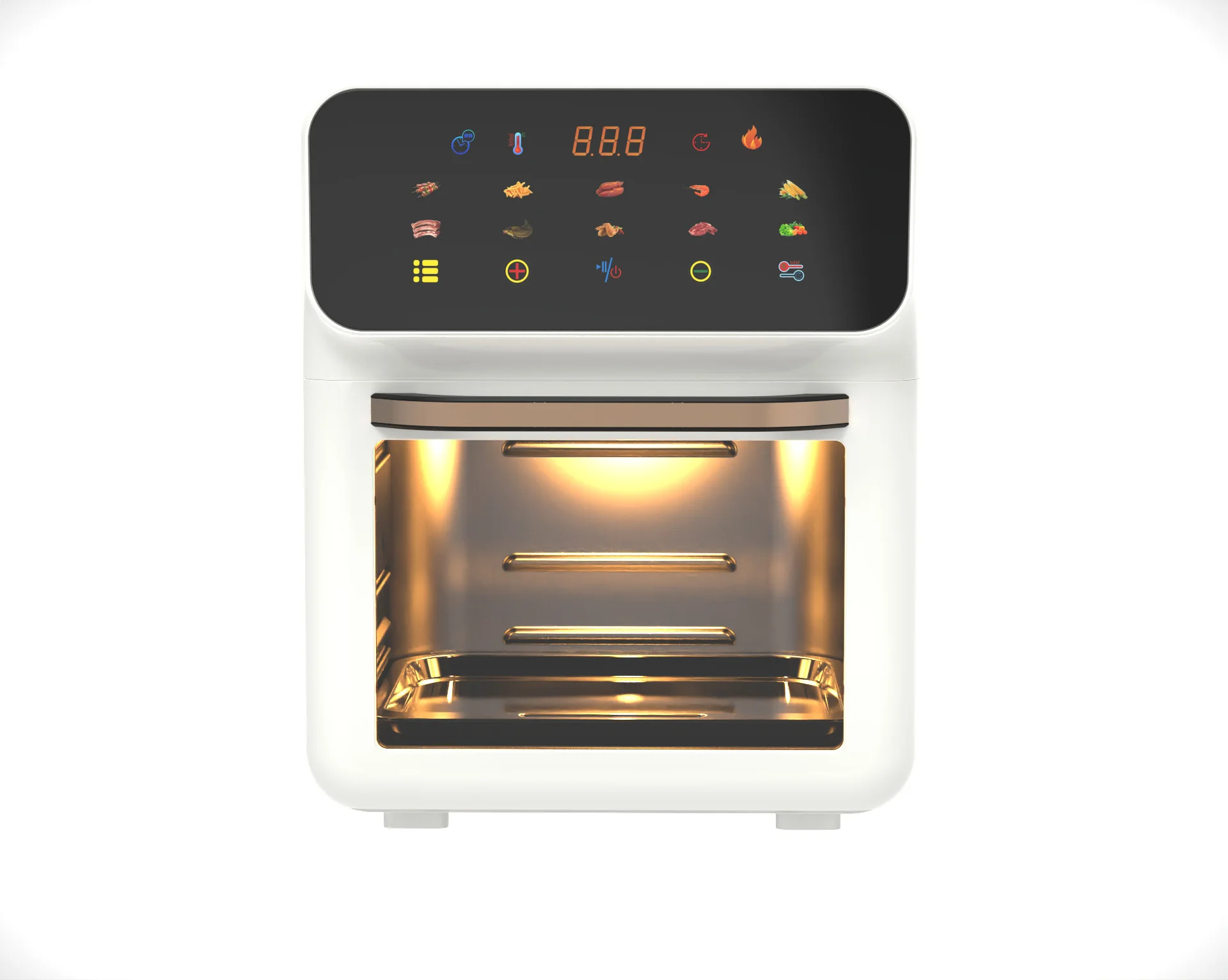 Best Seller Multifuncion Muti-Layer Large Capacity Smart Electronic Digital Visual Stainless Steel Household Air Fryer