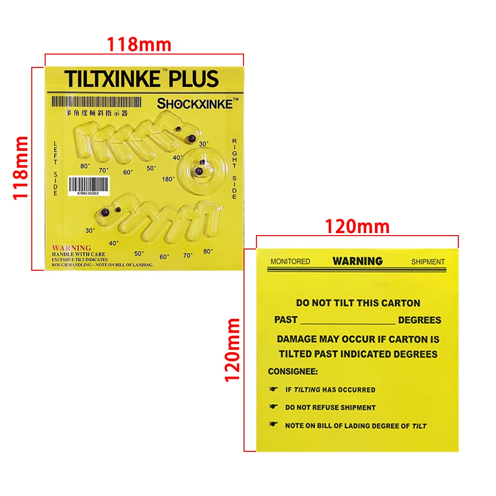 Plus Plus Impact Indicator Shockproof Labels Durable Material with Adhesive Packaging for Leaning Labels and Stickers