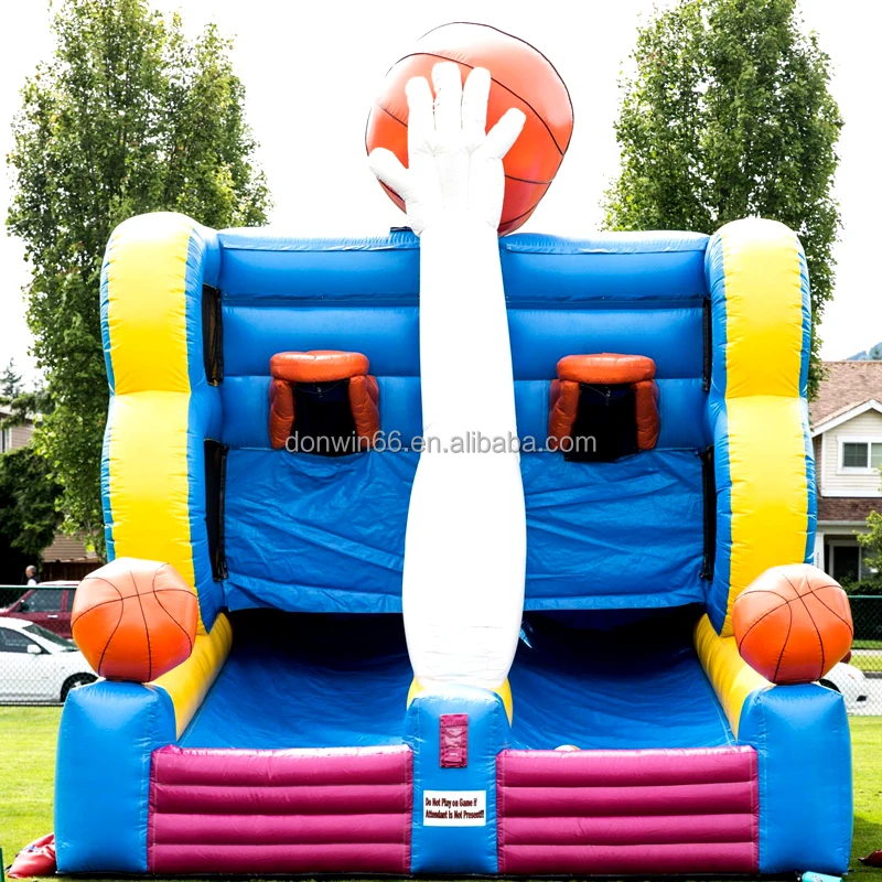 Popular High Quality Interactive Carnival Sport Games Inflatable Shooting Stars Basketball Shootout Game