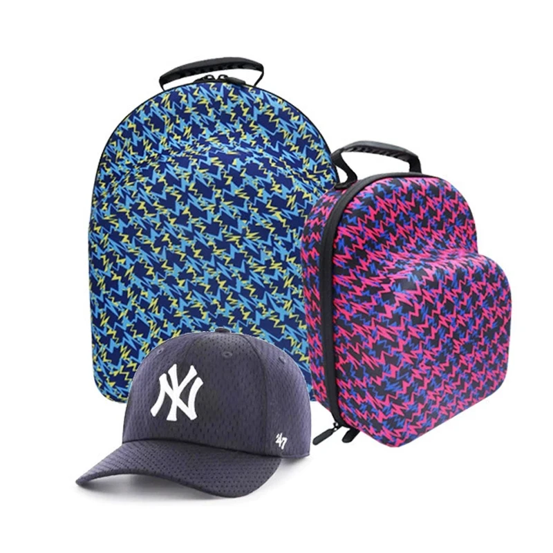 New Design Colorful Printing Shockproof Hard Shell EVA Baseball Cap Case Bag