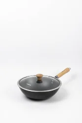 Carote Bbq 14-26cm Nonstick Frying Grill Pan Carbon Steel Steak Cast Iron Skillet Non Stick Fry Pan