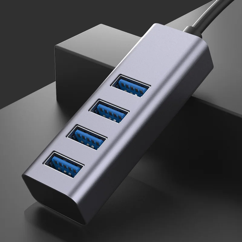 Hot Sell High Speed Universal USB Hub 4 Ports USB2.0 Hub with Cable Mini Hub Socket Pattern Splitter Cable Adapter for Laptop PC