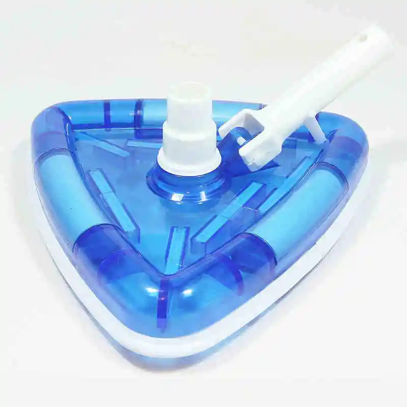 Swimming Pool Transparent triangle Vacuum Cleaner Head Cleaning Brush with Air Valve