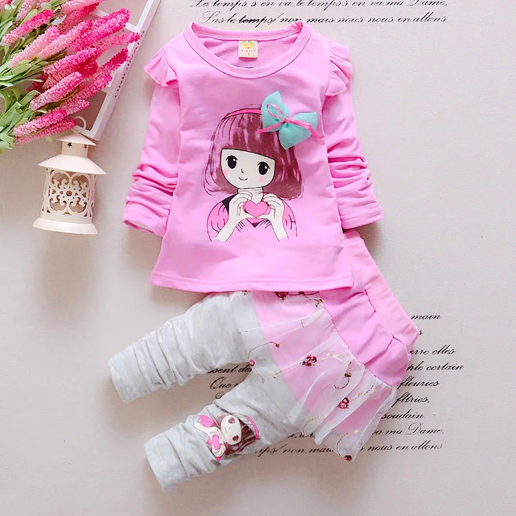 Hao Baby Children Half-Year-Old Korean New Baby Winter  Clothes Two-Piece Kids Clothing Suit Set