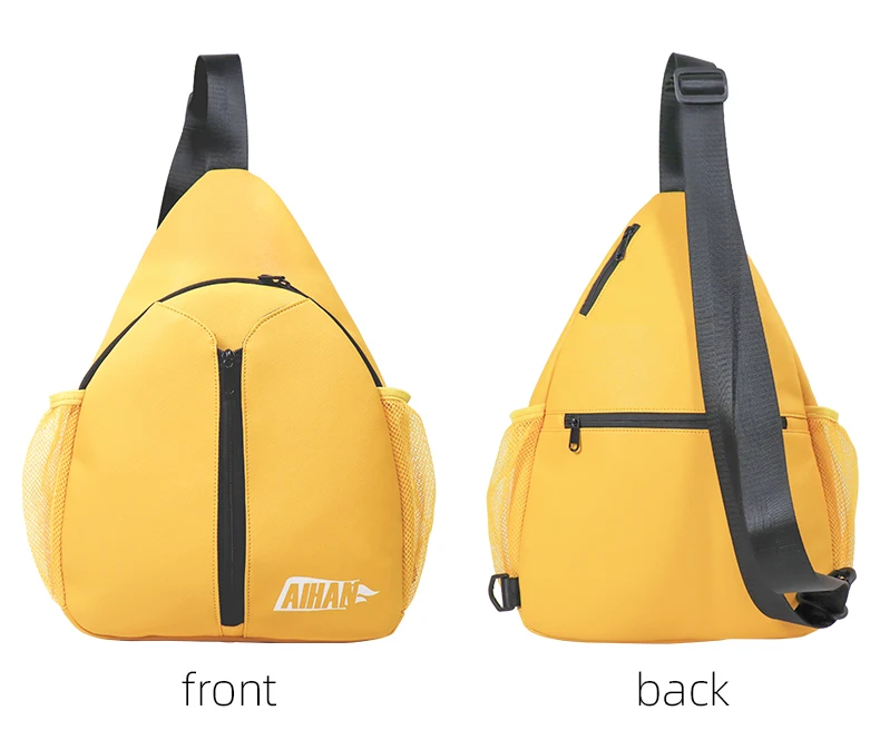 BSCI custom your logo Fashion Luxury PU Leather Racket Pickleball Sports Backpack  Padel Sling Bag
