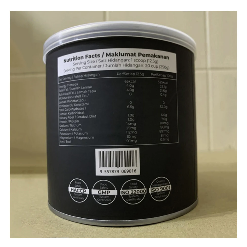 Rich and Premium Coconut oil powder Instant Caffe de Ora Coffee Premix No Added Sugar with Halal Cert