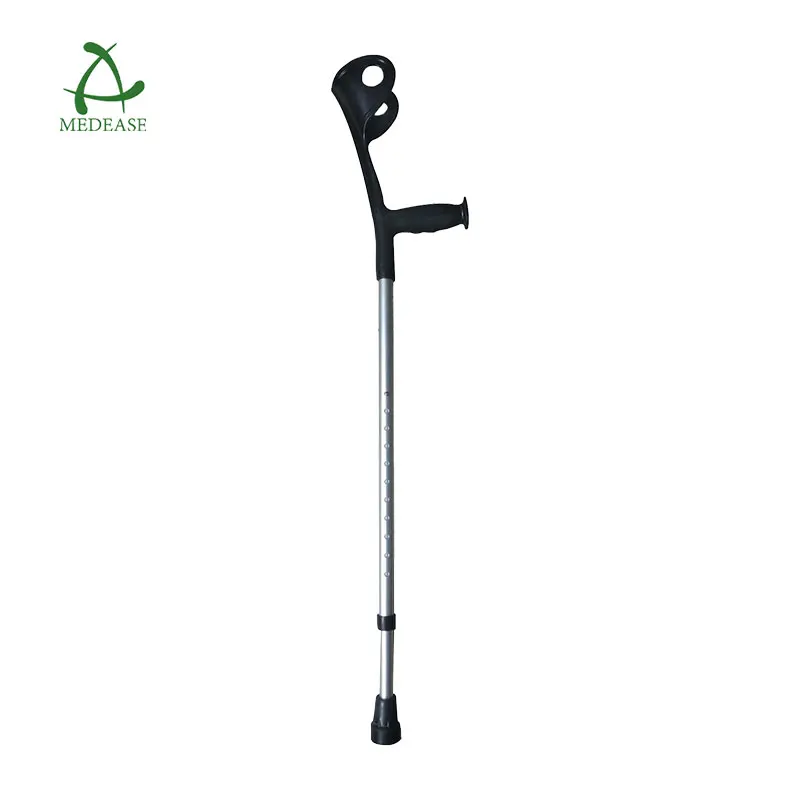 High Quality Disabled Aluminum Alloy Elbow Underarm Crutch Elbow Cane For Elderly And People Cane
