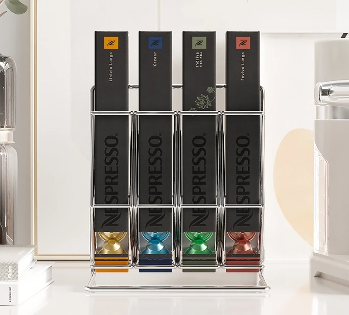 Nespresso Countertop Coffee Pod Organizer Stand Capsule Dispenser Holder Storage Rack