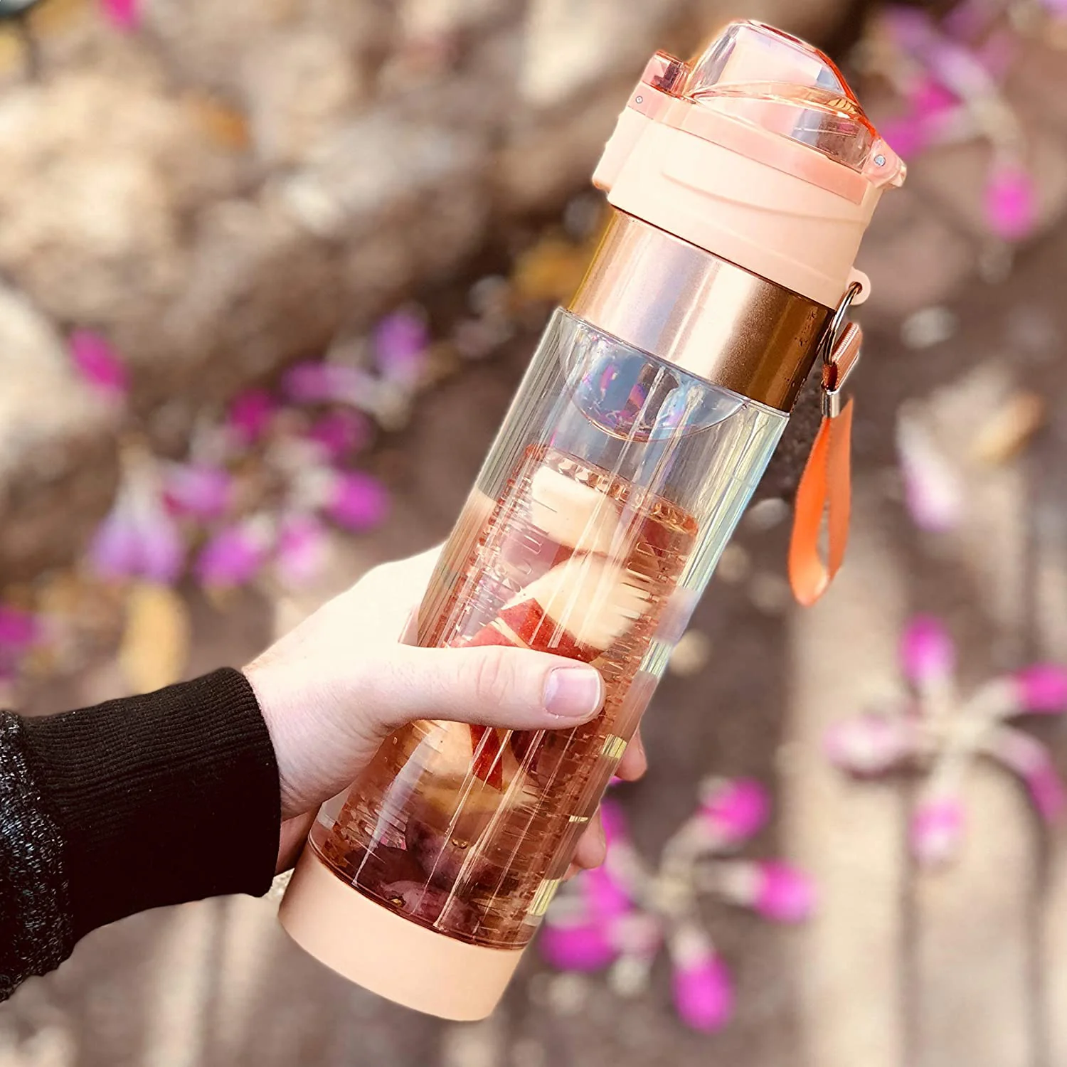 Fruit Infuser Water Bottle With Filter Infuser Drink Outdoor Water Drinking Bottle With Rope