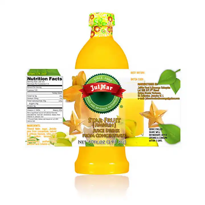 Custom Soda stickers Adhesive Beverage Sticker Vinyl stickers food and beverage Waterproof label for water bottles industries