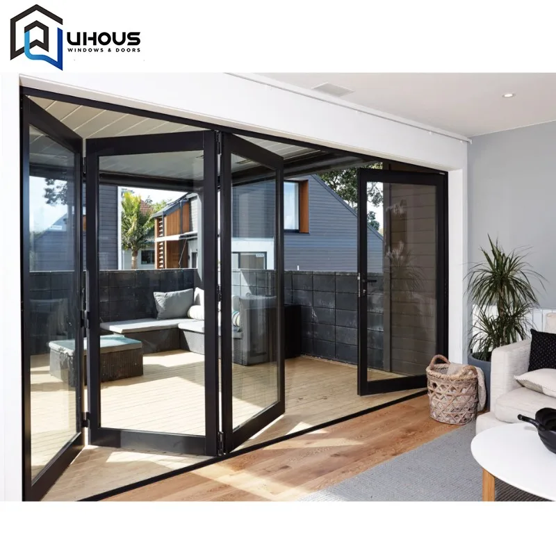 Factory Price Interior Decoration Plastics PVC Bi Folding Door for Bathroom soundproof folding interior door