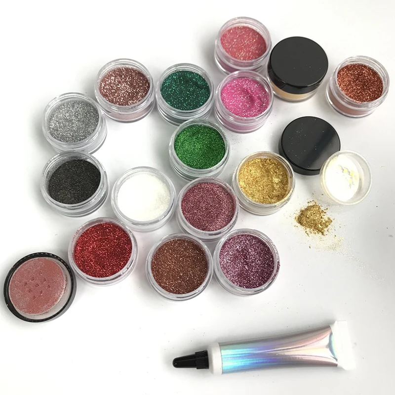 Custom Label Makeup 15 Colors Chunky Glitter Eyeshadow Face Glitter Loose Powder