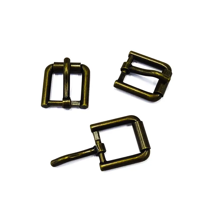 Hardware Accessories custom logo fashion alloy adjustable side strap belt pin roller belt buckle