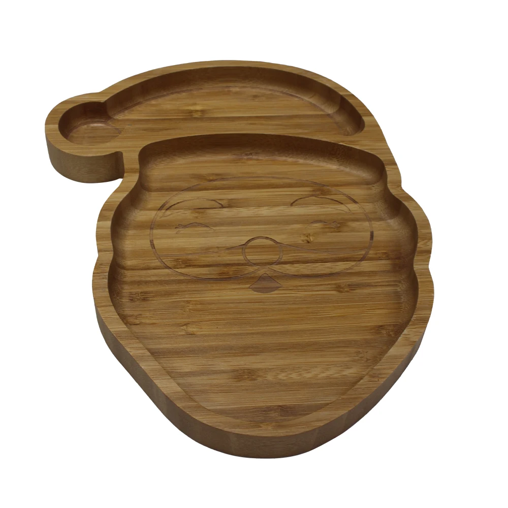 Hot Sale Home Children Cartoon Food Breakfast Wooden Kitchen Tray Wood Christmas Tray For Coffee