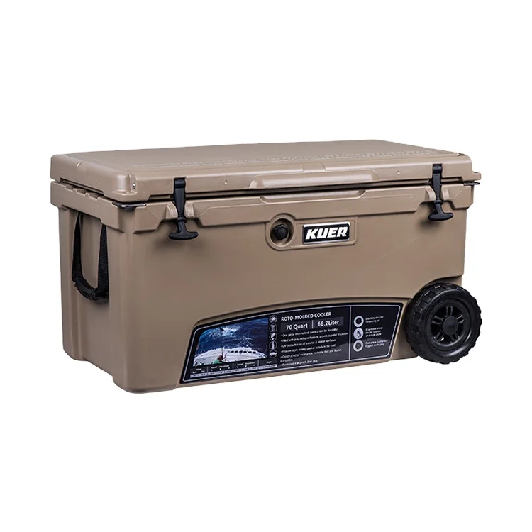 70QT Waterproof Eco-friendly Outdoor Camping Car Ice Box Cooler Storage Food ice chest cooler