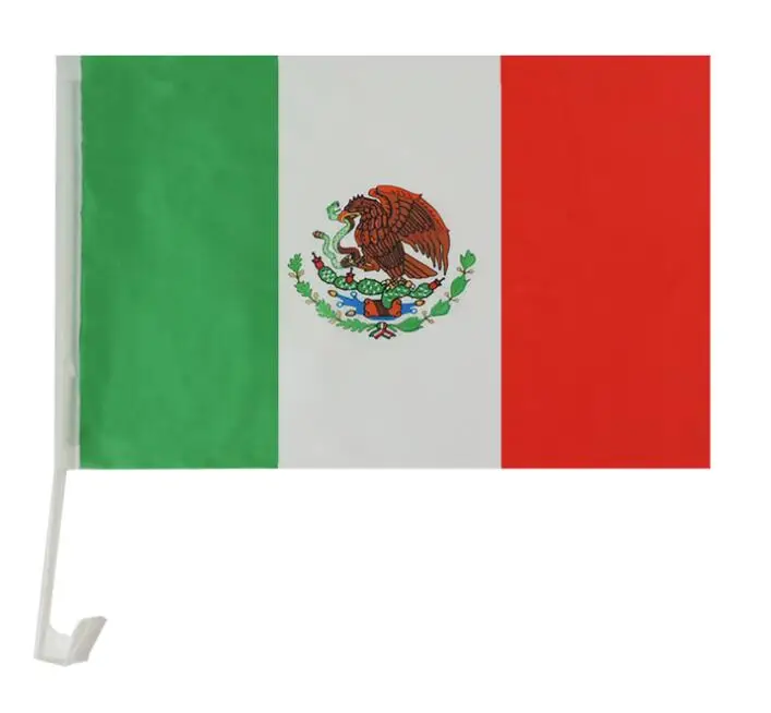 
Custom Palestine car window flag with plastic pole 