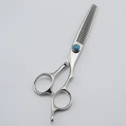 SHIMAMO 6 inch Blue crack professional hair scissors cut hair cutting salon scissor barber thinning shears hairdressing scissors