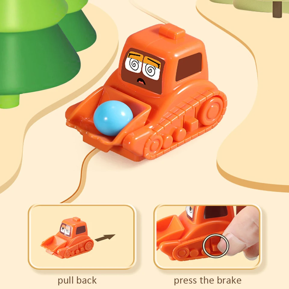 MINE Kids Road Building Maze Blocks Puzzle Logical Road Builder With 118 Challenges Pull Back Car Children Educational Toys