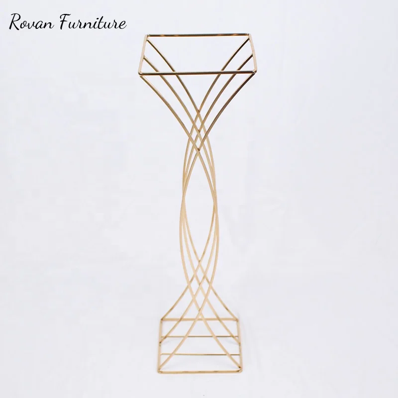 Whole sale artificial metal flower stand garland for wedding backdrop decoration