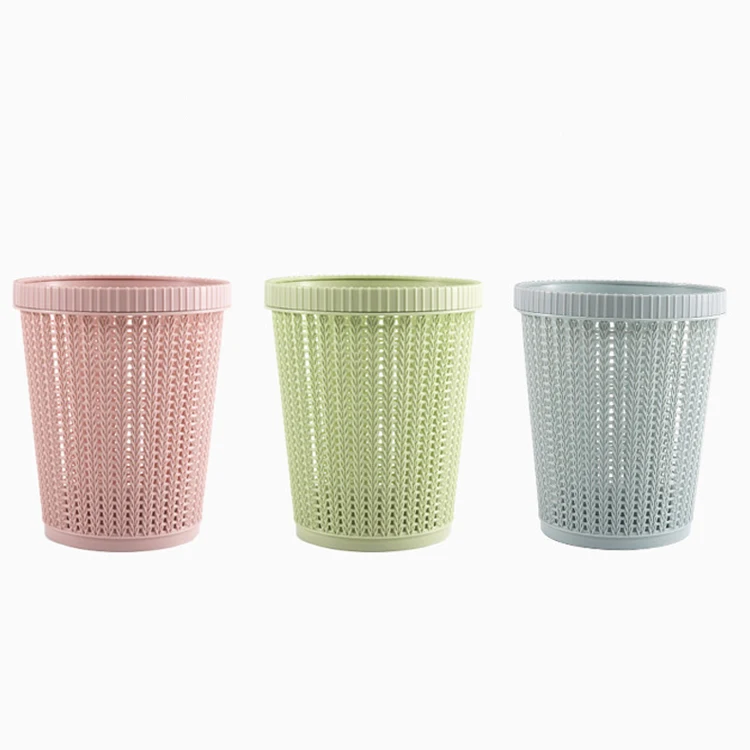 Custom Room Plastic Dustbin Waste Manufacturer Hollow Hotel Kitchen Dustbin