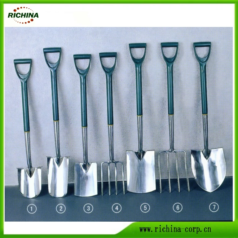 Профессиональные садовые инструменты из нержавеющей стали, лопата и вилка