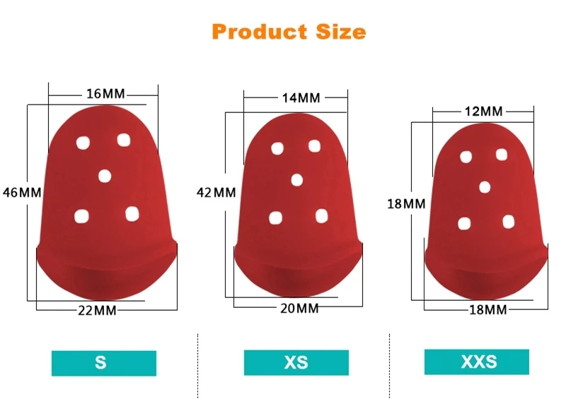 Rubber Glove Silicone Caps Finger Cover Protectors  Guitar Accessories