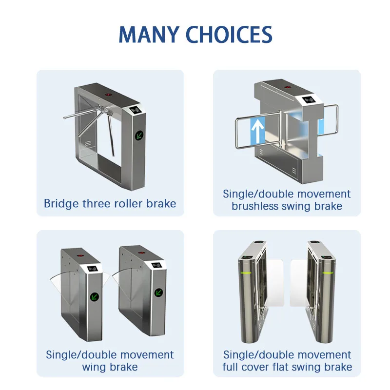 High Safety Full Automatic 3 Arm Access Control Tripod Turnstile Barrier Gate  for Security Check