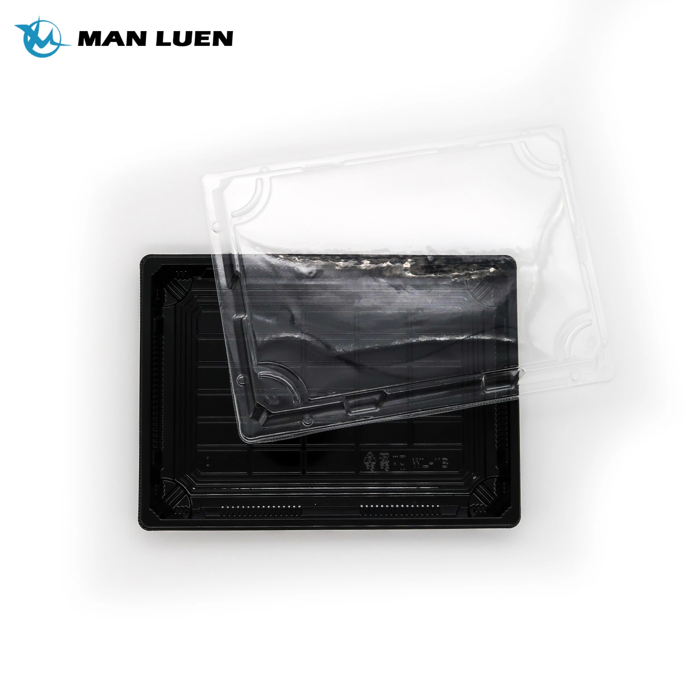 Accepted OEM Wholesale  Plastic Food Packaging Box Printing  TO Go Sushi Tray