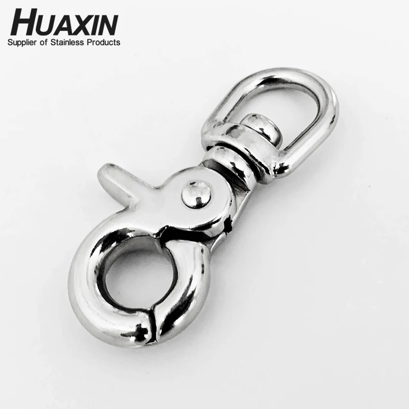 Stainless Steel 316 Scissor Swivel Snap Hook Trigger Carabiner Lobster Claw  75mm