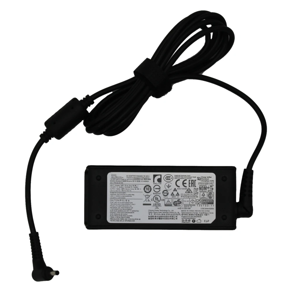 
19v 2.1A ноутбук зарядное устройство адаптер переменного тока для samsung pscv600122b ad-4019s ad-4019A 45 Вт 3,0 мм блок питания 