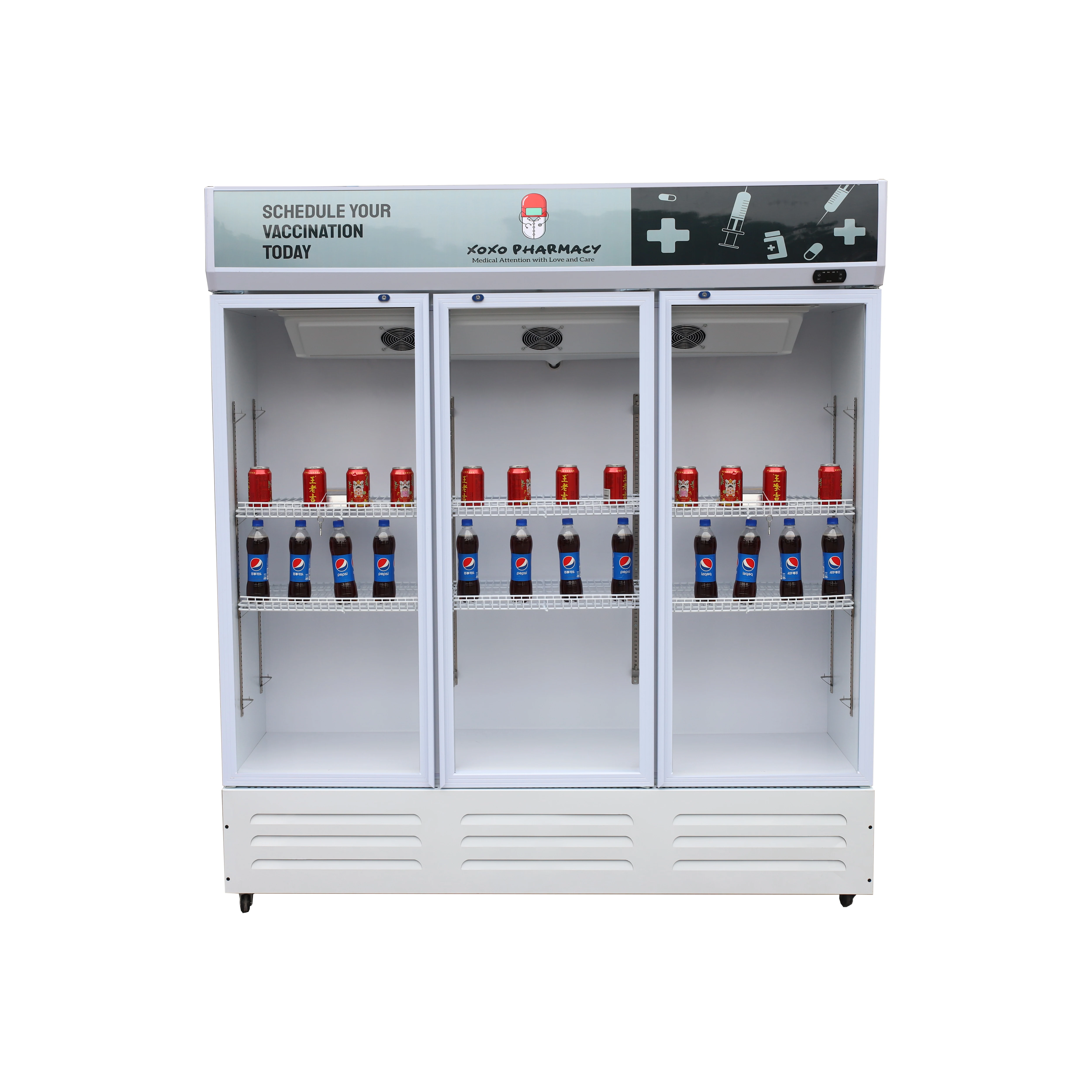 New style vertical fridge of beverage cabinets for commercial refrigerators cool drink refrigerator
