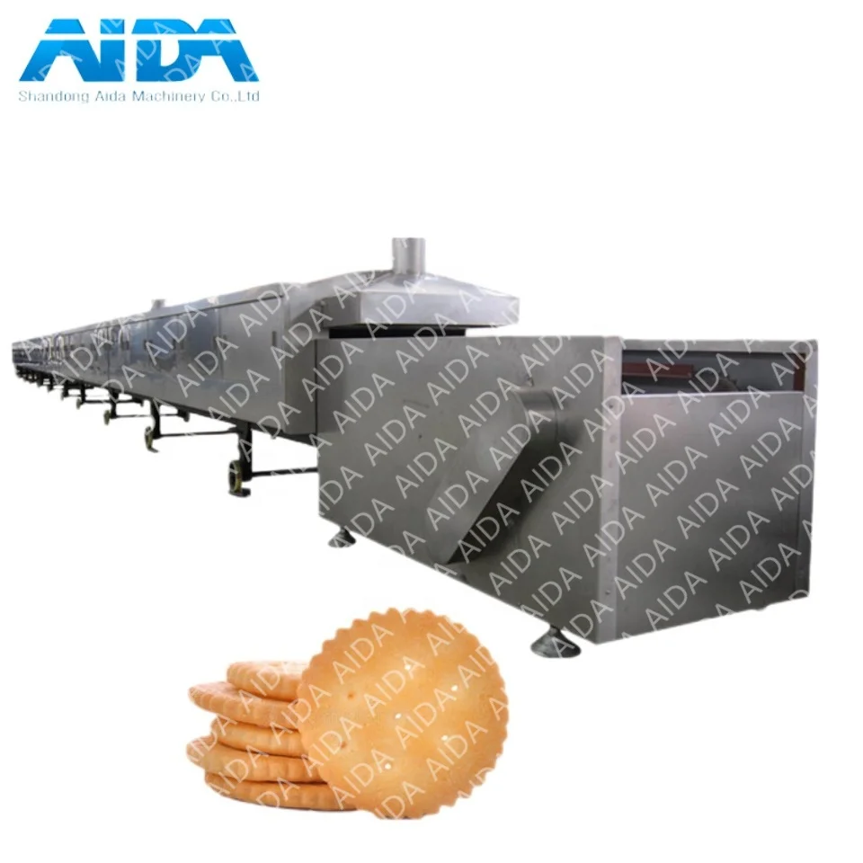 Hot Sale Automatic Biscuit Gas/Electric Tunnel oven / Biscuit Baking Equipment