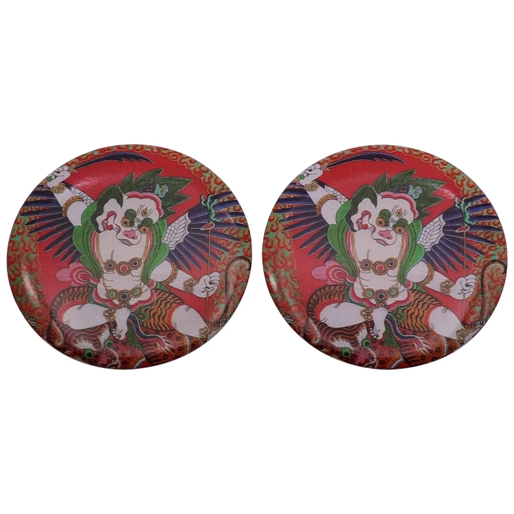 Custom Button Badge Tin Material Blank 44mm Metal Printed Mesh Tinplate Round Shape Mirror Bottle Opener Button Badges