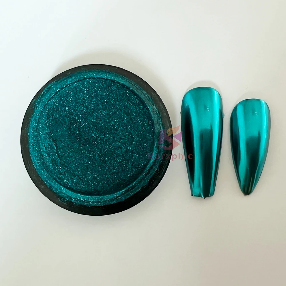 Royal Blue Turquoise Chrome Mirror Nail Powder Resin Colorant Pigment