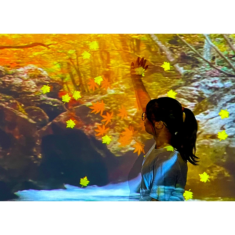 AR interactive projection system wall  games ar Kinect game immersive experience interactive floor games